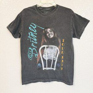 Britney Spears T Shirt Men's Small-Medium Gray Concert Tour 1999 Retro Music Tee